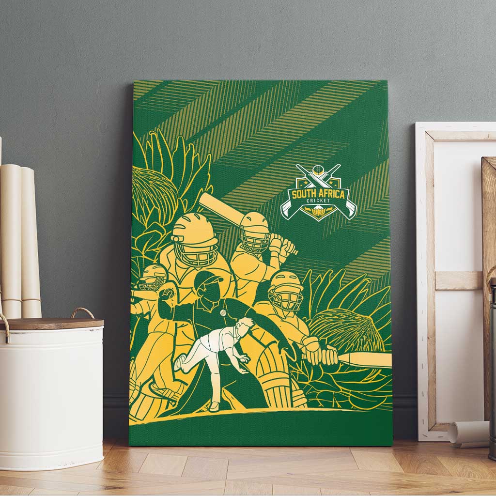 South Africa Cricket Champion Canvas Wall Art Proteas Rock The World - African Pride