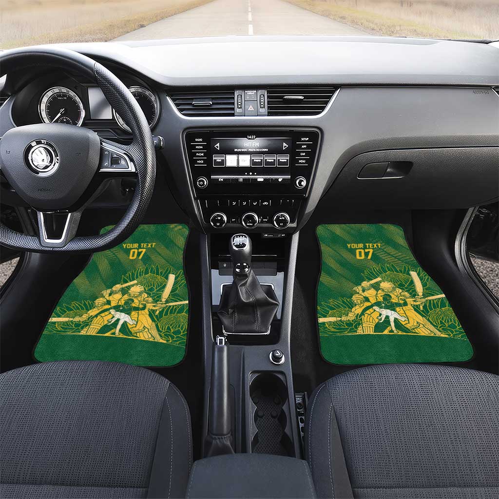 South Africa Cricket Champion Car Mats Proteas Rock The World - African Pride