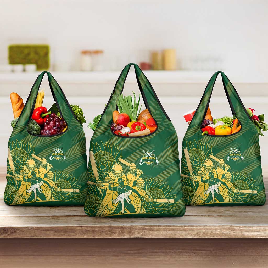 South Africa Cricket Champion Grocery Bag Proteas Rock The World - African Pride
