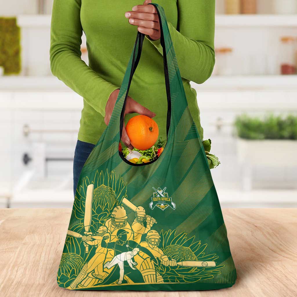 South Africa Cricket Champion Grocery Bag Proteas Rock The World - African Pride