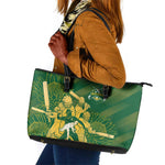 South Africa Cricket Champion Leather Tote Bag Proteas Rock The World - African Pride
