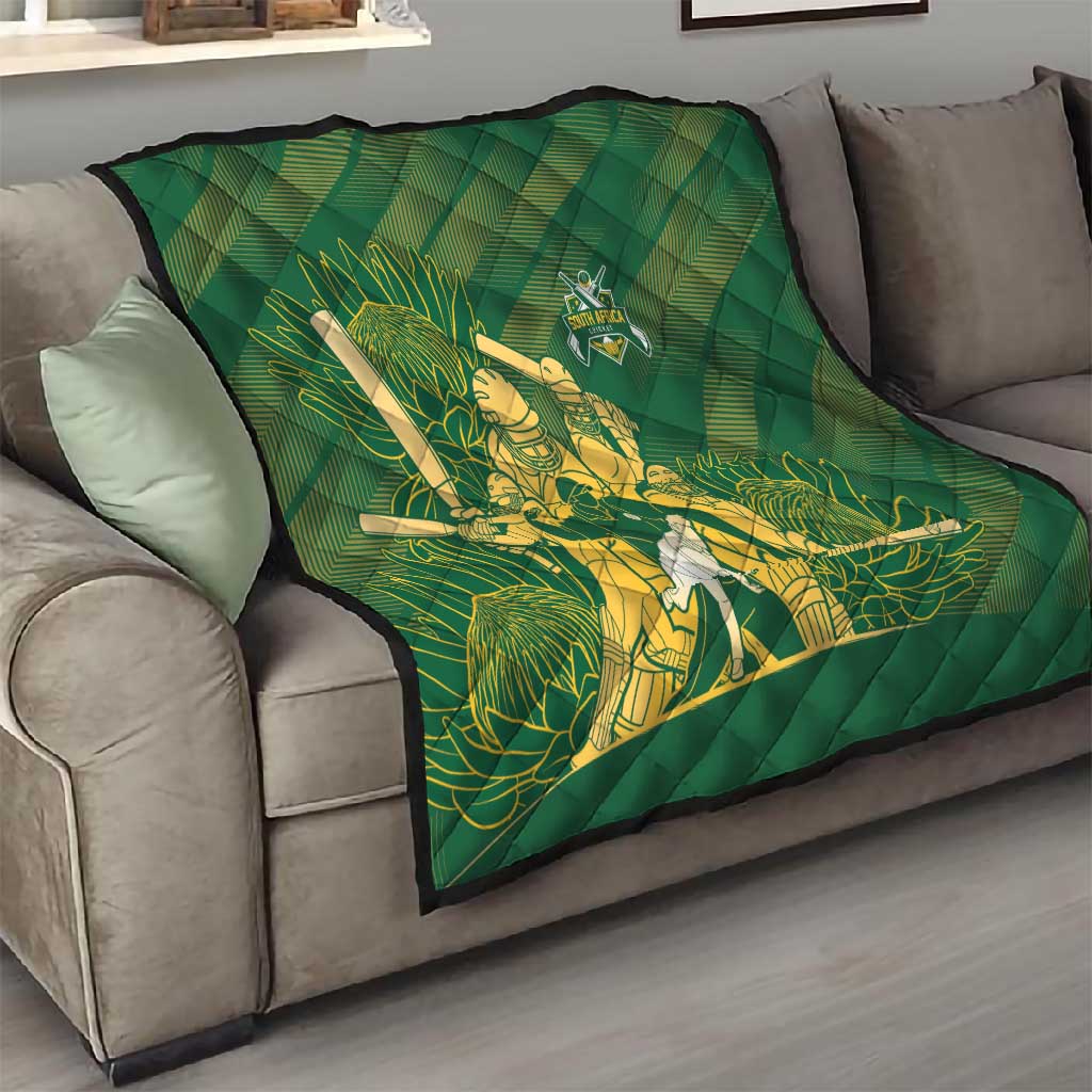 South Africa Cricket Champion Quilt Proteas Rock The World - African Pride