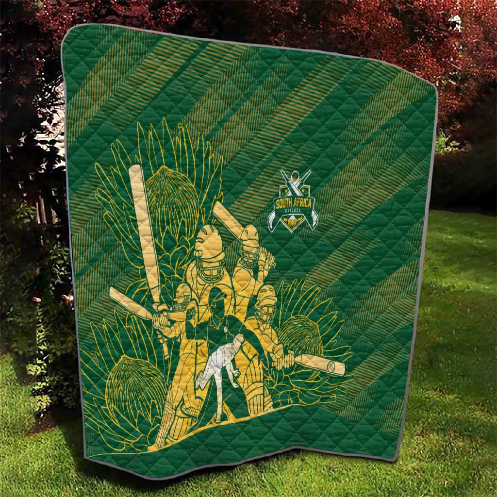 South Africa Cricket Champion Quilt Proteas Rock The World - African Pride
