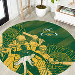 South Africa Cricket Champion Round Carpet Proteas Rock The World - African Pride