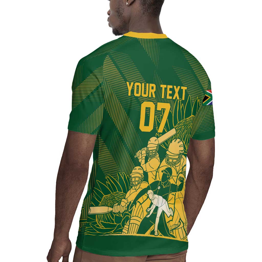 Custom South Africa Cricket Champion Rugby Jersey Proteas Rock The World - African Pride