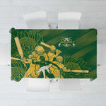 South Africa Cricket Champion Tablecloth Proteas Rock The World - African Pride