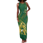Custom South Africa Cricket Champion Tank Maxi Dress Proteas Rock The World - African Pride