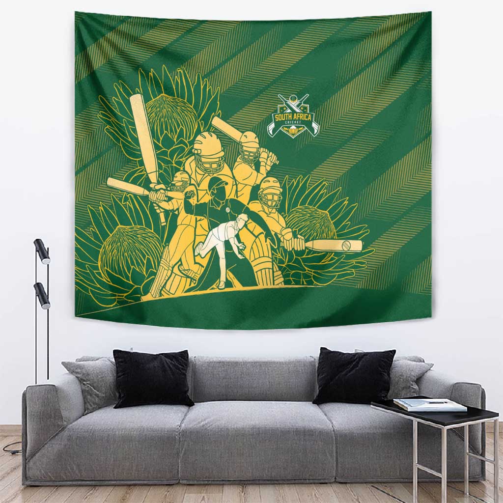 South Africa Cricket Champion Tapestry Proteas Rock The World - African Pride