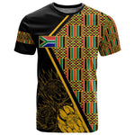 Personalised South African Heritage Day T shirt Kente Ethnic Patterns Mix Protea