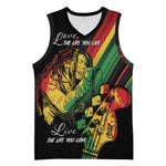 Personalised Afro Vibes Basketball Jersey Reggae King - Live The Way You Love - African Pride