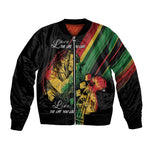Personalised Afro Vibes Bomber Jacket Reggae King - Live The Way You Love