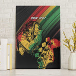 Personalised Afro Vibes Canvas Wall Art Reggae King - Live The Way You Love