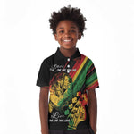 Personalised Afro Vibes Kid Polo Shirt Reggae King - Live The Way You Love