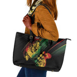 Personalised Afro Vibes Leather Tote Bag Reggae King - Live The Way You Love
