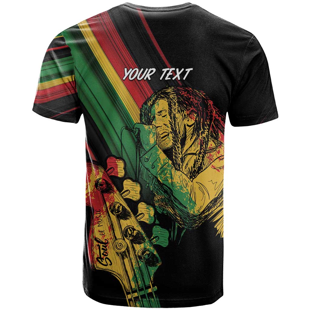 Personalised Afro Vibes T shirt Reggae King - Live The Way You Love