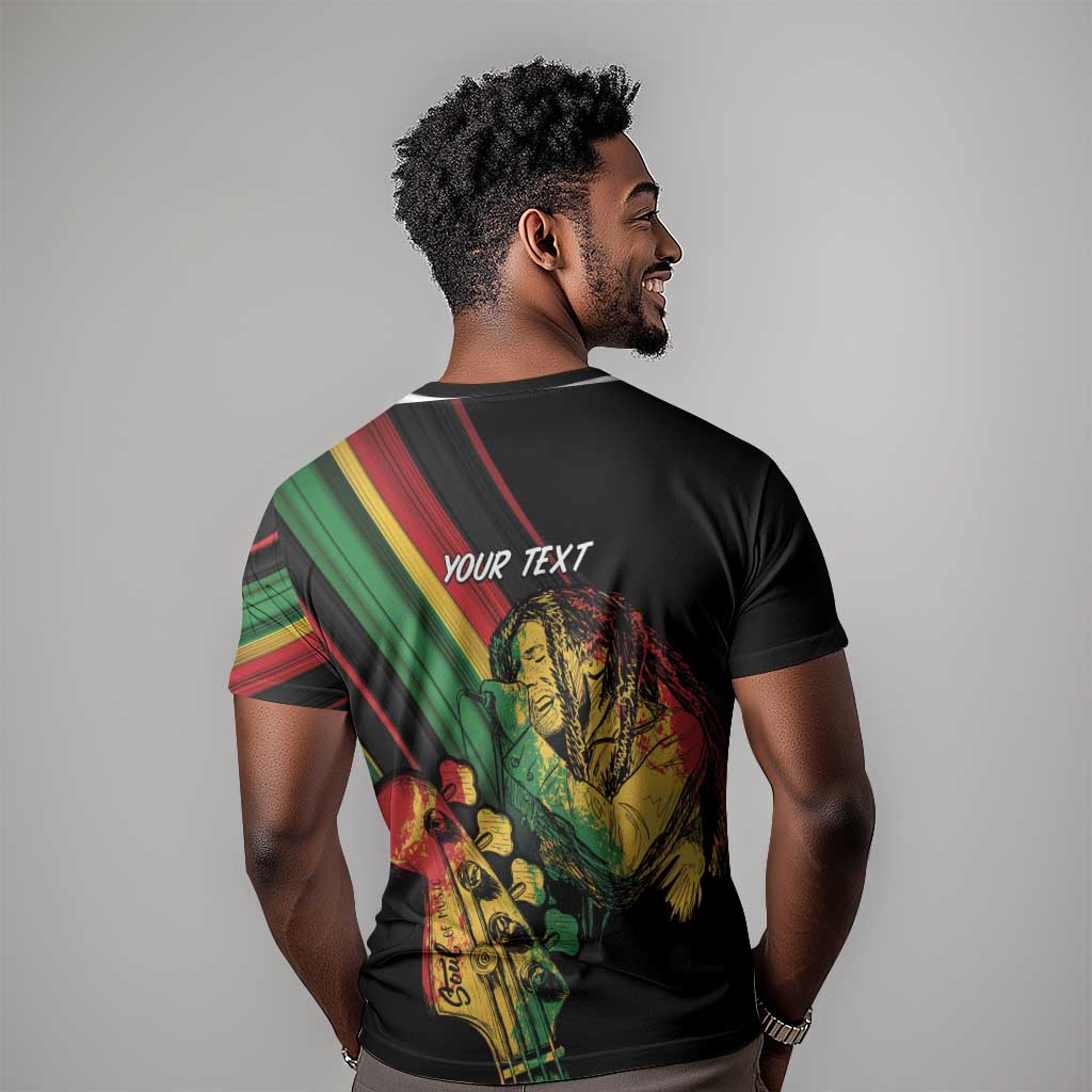 Personalised Afro Vibes T shirt Reggae King - Live The Way You Love