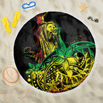 Personalised Jawaiian Reggae Beach Blanket Afro-Polynesian Style
