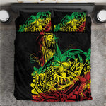 Personalised Jawaiian Reggae Bedding Set Afro-Polynesian Style