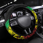 Jawaiian Reggae Steering Wheel Cover Afro-Polynesian Style