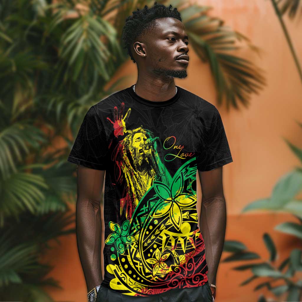 Personalised Jawaiian Reggae T shirt Afro-Polynesian Style