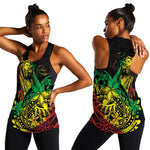 Personalised Jawaiian Reggae Women Racerback Tank Afro-Polynesian Style