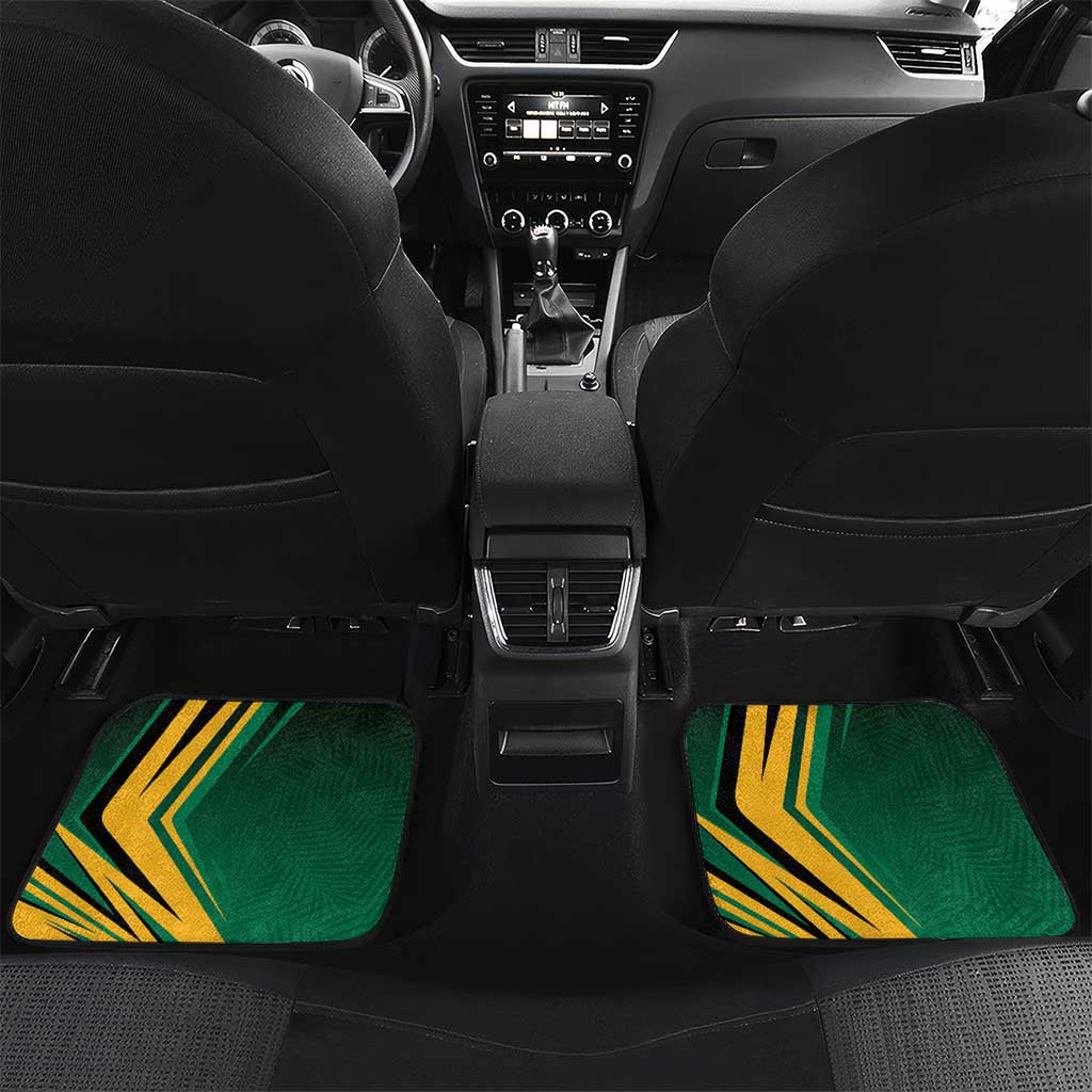 Afro-Jamaican Tropical Palm Personalized Car Mats - African Pride
