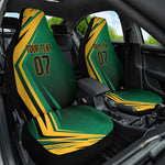 Afro-Jamaican Tropical Palm Personalized Car Seat Cover - African Pride