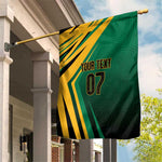 Afro-Jamaican Tropical Palm Personalized Garden Flag - African Pride