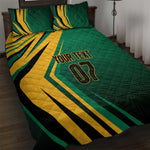 Afro-Jamaican Tropical Palm Personalized Quilt Bed Set - African Pride