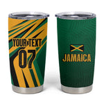 Afro-Jamaican Tropical Palm Personalized Tumbler Cup - African Pride