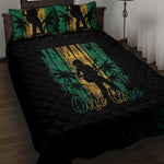 Afro-Jamaican One Love Grunge Quilt Bed Set Jamrock - African Pride