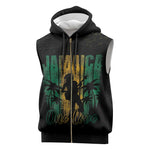 Afro-Jamaican One Love Grunge Sleeveless Zip Hoodie Jamrock - African Pride