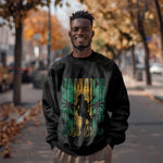 Afro-Jamaican One Love Grunge Sweatshirt Jamrock - African Pride