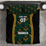 Afro-Jamaica Custom Bedding Set Reggae Boyz Ethnic Motifs