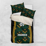 Afro-Jamaica Custom Bedding Set Reggae Boyz Ethnic Motifs