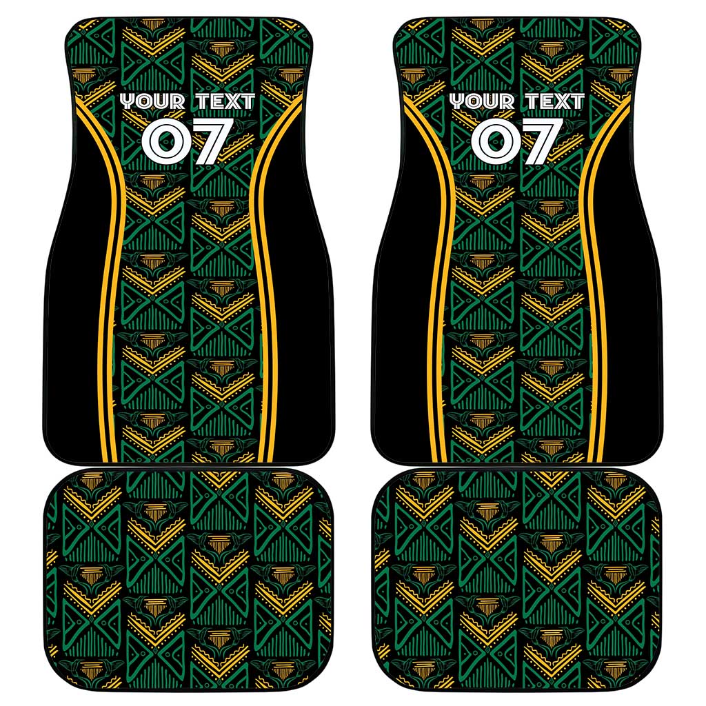 Afro-Jamaica Custom Car Mats Reggae Boyz Ethnic Motifs