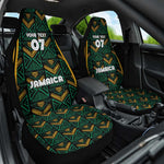 Afro-Jamaica Custom Car Seat Cover Reggae Boyz Ethnic Motifs