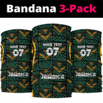 Afro-Jamaica Custom Neck Gaiter Reggae Boyz Ethnic Motifs LT7