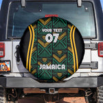Afro-Jamaica Custom Spare Tire Cover Reggae Boyz Ethnic Motifs