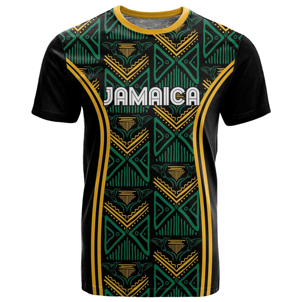 Afro-Jamaica Custom T shirt Reggae Boyz Ethnic Motifs