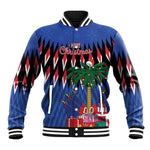 Haiti Afro Christmas Personalized Baseball Jacket Festive Vibes