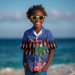 Haiti Afro Christmas Personalized Kid Hawaiian Shirt Festive Vibes