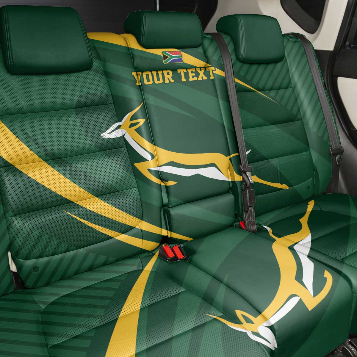 Personalized South Africa Bokke Back Car Seat Cover Minimalism Style