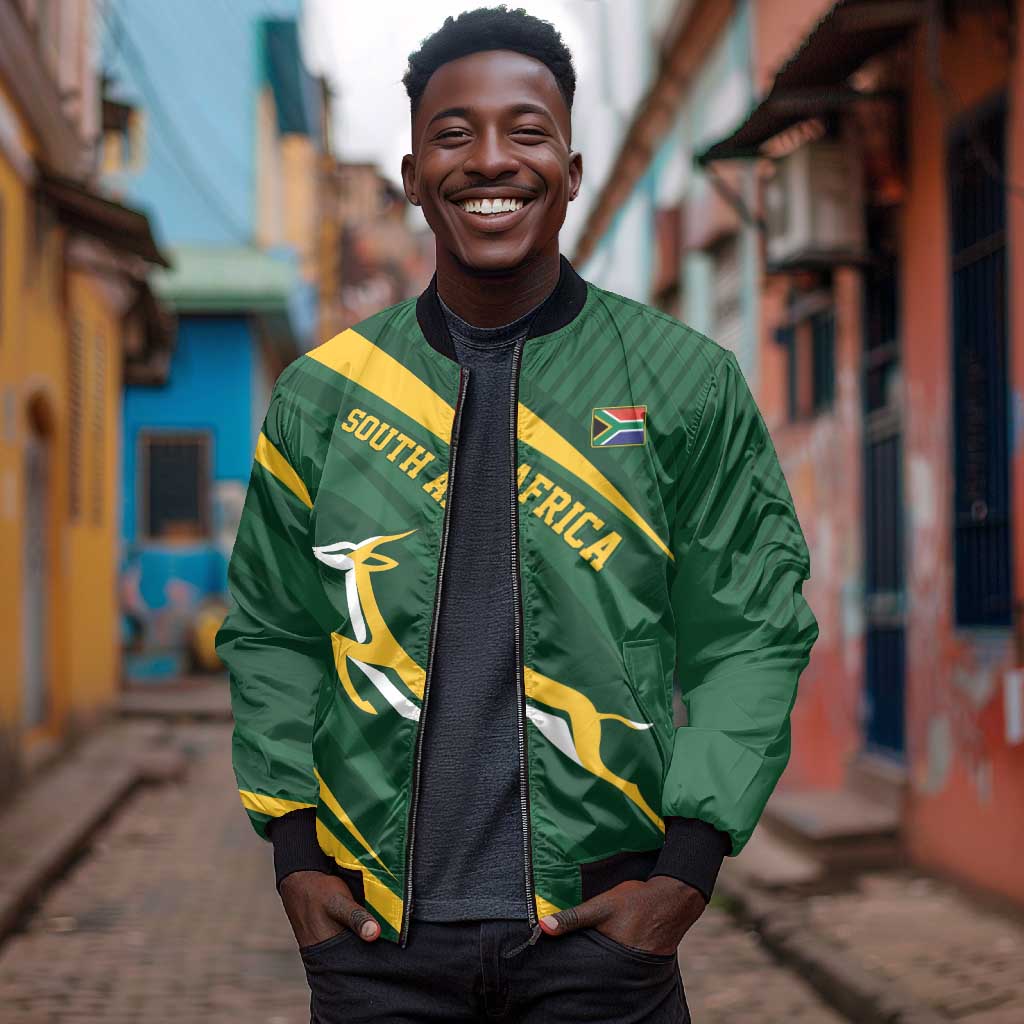 Personalized South Africa Bokke Bomber Jacket Minimalism Style
