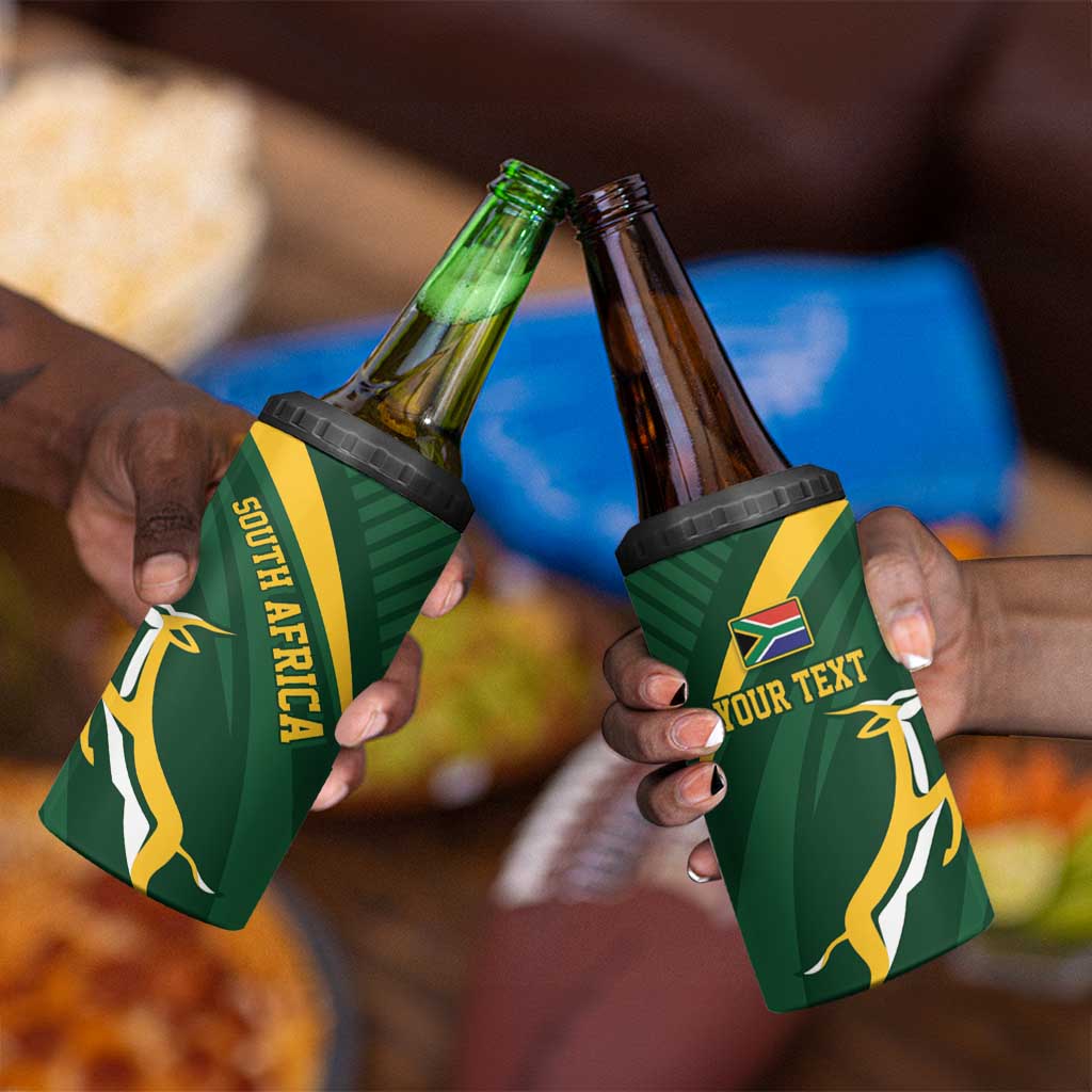 Personalized South Africa Bokke 4 in 1 Can Cooler Tumbler Minimalism Style