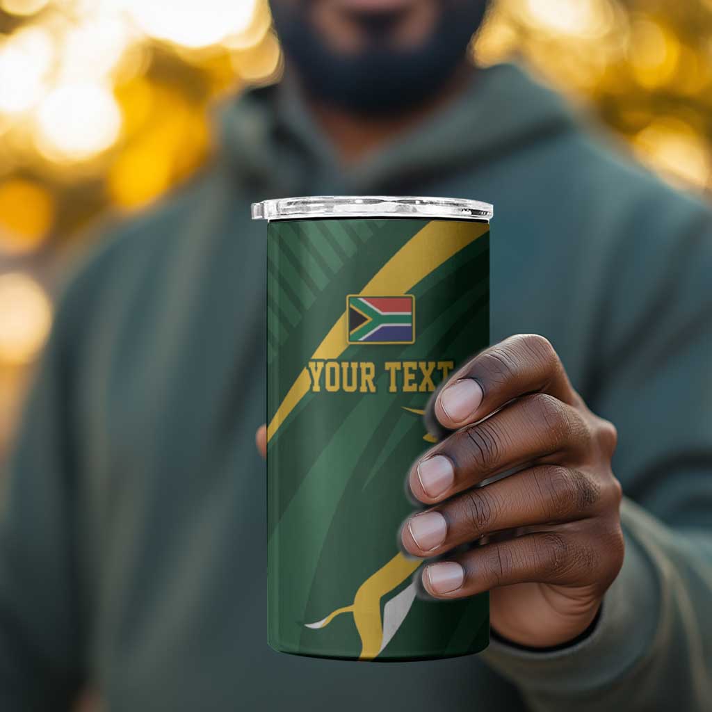 Personalized South Africa Bokke 4 in 1 Can Cooler Tumbler Minimalism Style