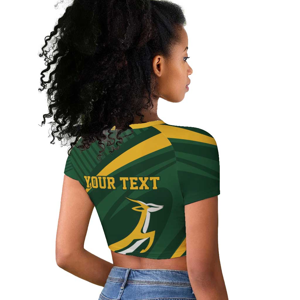Personalized South Africa Bokke Raglan Cropped T shirt Minimalism Style