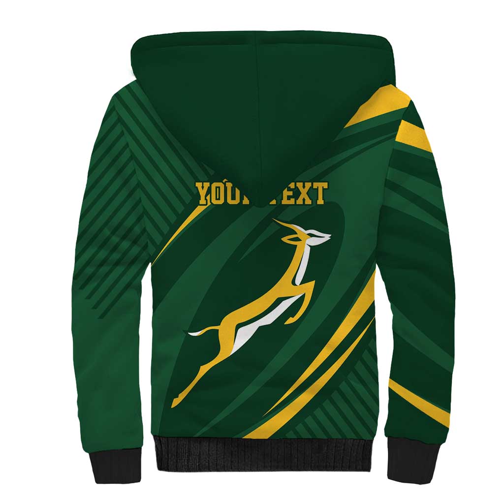 Personalized South Africa Bokke Sherpa Hoodie Minimalism Style