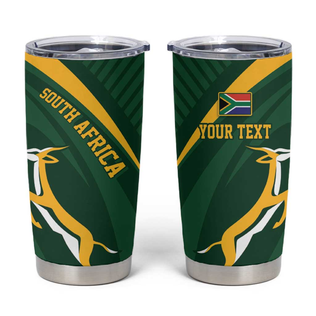 Personalized South Africa Bokke Tumbler Cup Minimalism Style