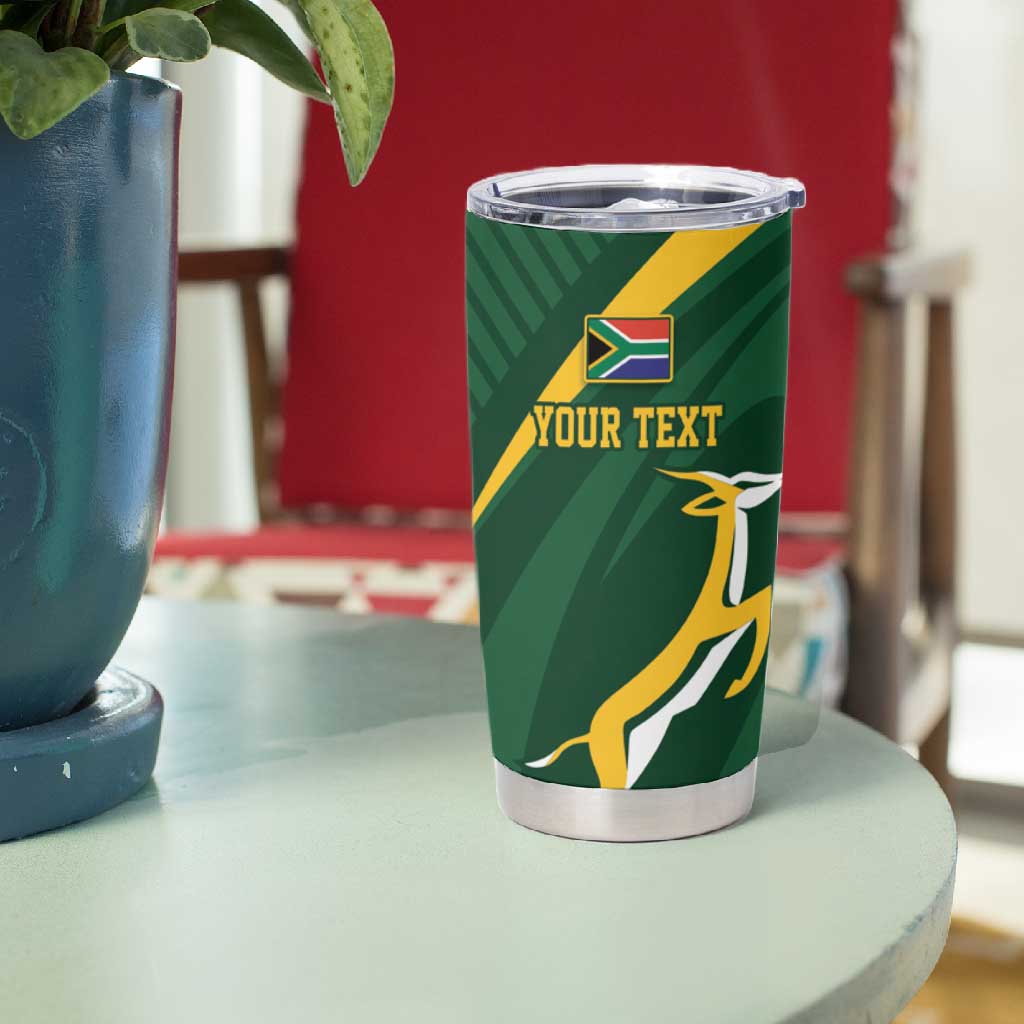 Personalized South Africa Bokke Tumbler Cup Minimalism Style